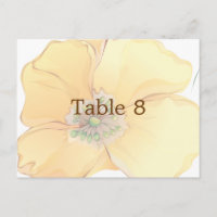 Waterverf Bloemen Trouwplaats Kaart Maat: