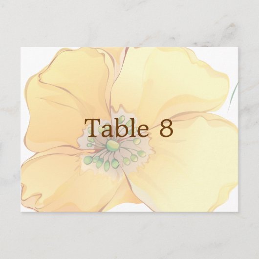 Waterverf Bloemen Trouwplaats Kaart Maat: (Voorkant)