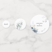 Waterverf Bloemen Trouwtafel Decor Confetti (Achterkanten)