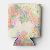 Waterverf Bloemen Tuin Party Crest Blikjeskoeler (Voorkant)