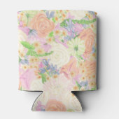 Waterverf Bloemen Tuin Party Crest Blikjeskoeler (Achterkant)