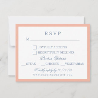 Waterverf Bloemen Tuin Party Crest Bruiloft RSVP Kaartje