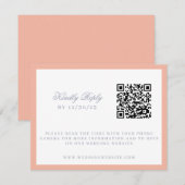 Waterverf Bloemen Tuin Party Crest Bruiloft RSVP Kaartje (Voorkant / Achterkant)