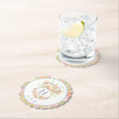 Waterverf Bloemen Tuin Party Crest Kartonnen Onderzetters (Insitu)