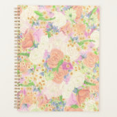 Waterverf Bloemen Tuin Party Crest Planner (Voorkant)