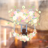 Waterverf Bloemen Tuin Party Crest Raamsticker (Vel 2)