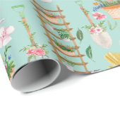 Waterverf Bloemen Tuinieren Tools Tuin Cadeaupapier (Rol Hoek)