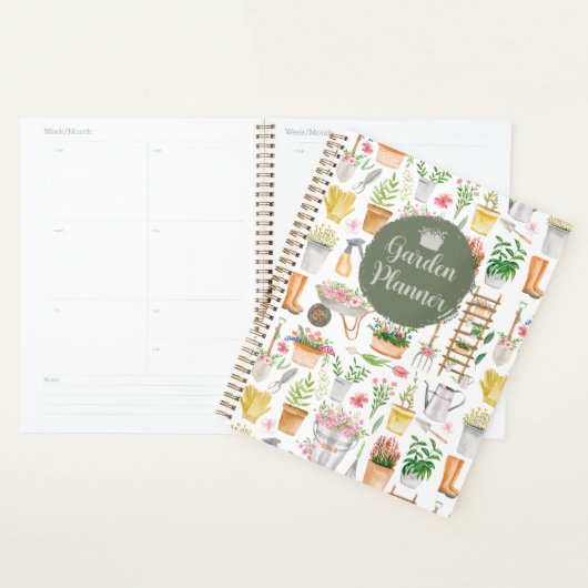 Waterverf Bloemen Tuinieren Tools Tuin Planner (Display)