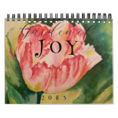 Waterverf bloemen Twee pagina 12-maands kalender (Hoes)