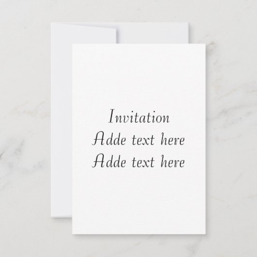 Waterverf bloemen uitnodiging , Sjabloon . (Achterkant)