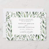 waterverf bloemen veranderen datum save the date (Achterkant)