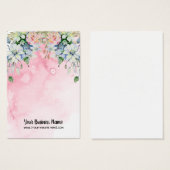 Waterverf bloemen Verdien weergavekaarten Visitekaartje (Voorkant /achterkant)