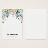 Waterverf bloemen Verdien weergavekaarten Visitekaartje (Voorkant /achterkant)