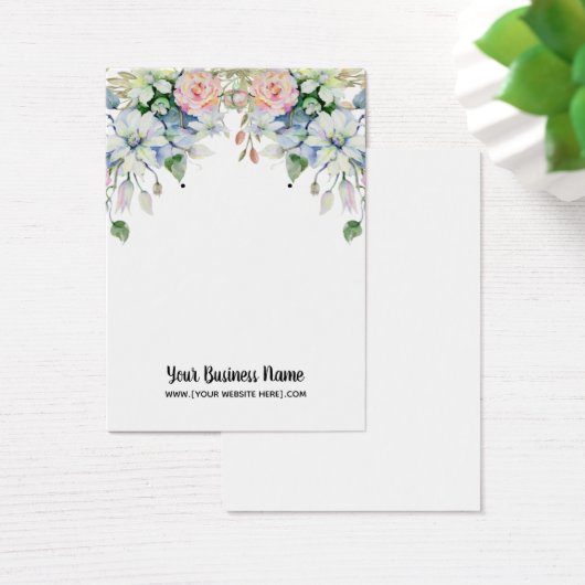 Waterverf bloemen Verdien weergavekaarten Visitekaartje (Bureau)