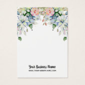 Waterverf bloemen Verdien weergavekaarten Visitekaartje (Voorkant)