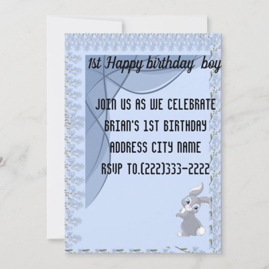 Waterverf Bloemen Verjaardag Gift Bag, verjaardags Feestdagenkaart (Voorkant)