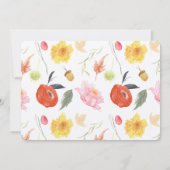 Waterverf Bloemen Verjaardag Kaart (Achterkant)