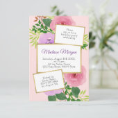 Waterverf Bloemen Verjaardag Kaart (Staand voorkant)