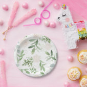 Waterverf Bloemen Verjaardag of bruiloft Borden Papieren Bordje (Feest)