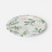 Waterverf Bloemen Verjaardag of bruiloft Borden Papieren Bordje (Gekanteld)