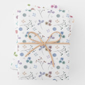 Waterverf Bloemen Verpakking Blad Set | 3 vellen