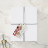 Waterverf Bloemen Vintage Bruiloft Cadeaulabel (Met Touw)