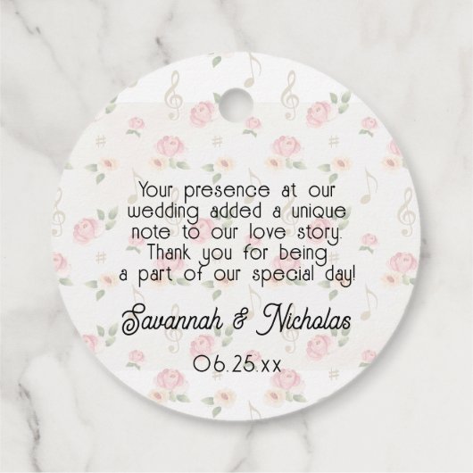 Waterverf Bloemen Vinyl Record Dank u Bedankjes Labels (Achterkant)