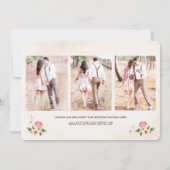 Waterverf Bloemen Vinyl Record Save the Date (Achterkant)