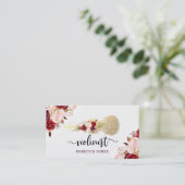 waterverf Bloemen Vioolschrift Visitekaartje (Staand voorkant)