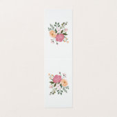 Waterverf bloemen visitekaartje (Buitenkant ongevouwen)