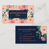 waterverf Bloemen visitekaartjes Bloemist (Voorkant / Achterkant)