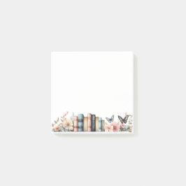 Waterverf bloemen vlinder boeken post-it® notes