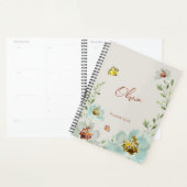 Waterverf Bloemen Vlinders Gepersonaliseerd Planner (Display)