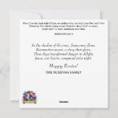 Waterverf Bloemen Vlinders Konijnenpasen Feestdagenkaart (Achterkant)