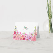 Waterverf Bloemen Vogeltuin Kaart (Achterkant)