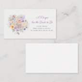 Waterverf Bloemen Vrijgezellenfeest Deel een recep Informatiekaartje (Voorkant / Achterkant)