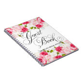 Waterverf bloemen Vrijgezellenfeest Gastboek Notitieboek (Rechterzijde)