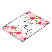 Waterverf bloemen Vrijgezellenfeest Gastboek Notitieboek (Linkerzijde)