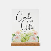 Waterverf Bloemen Vrijgezellenfeest Kaarten en ges Acryl Bord (Voorkant)