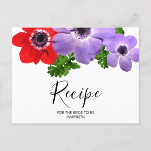 Waterverf Bloemen Vrijgezellenfeest Recept Briefka Briefkaart