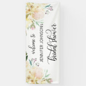 Waterverf Bloemen Vrijgezellenfeest WELKOMSTTEKEN Spandoek (Verticaal)