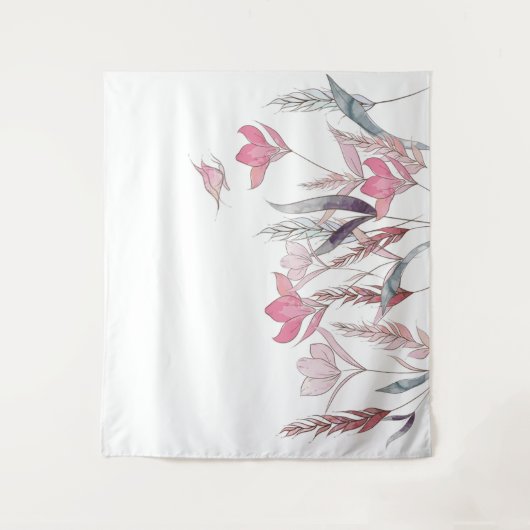 Waterverf bloemen wandkleed (Voorkant)