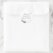 Waterverf bloemen Weddenschap Ronde Sticker (Tas)