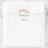 Waterverf bloemen Weddenschap Ronde Sticker (Tas)