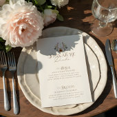 Waterverf Bloemen Western Cowboy Boots Bruiloft Menu