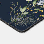 waterverf Bloemen Wildbloemen Deep Blue Botanical Bureaumat (Hoek)