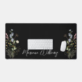 waterverf Bloemen Wildbloemen gepersonaliseerd zwa Bureaumat (Keyboard & Muis)