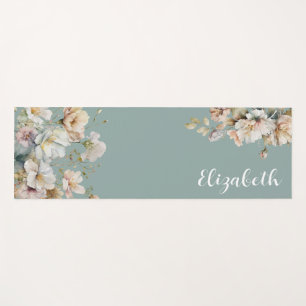 Waterverf Bloemen Wildbloemen Kalligrafie Script Yogamat