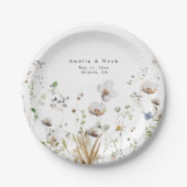 Waterverf Bloemen Wildflower Papier Bord (Voorkant)