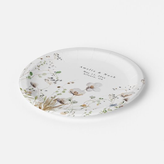Waterverf Bloemen Wildflower Papier Bord (Gekanteld)